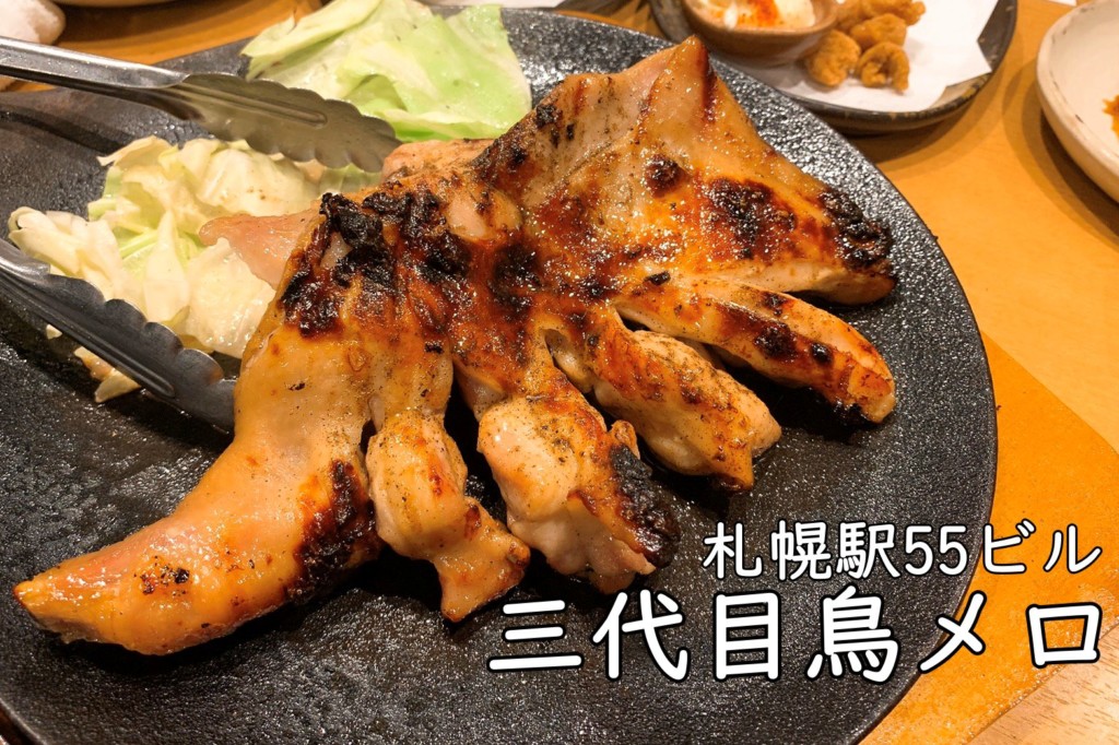 札幌駅55ビル三代目鳥メロ 深夜3時まで営業 鳥料理がおすすめ居酒屋 ヒンナヒンナ